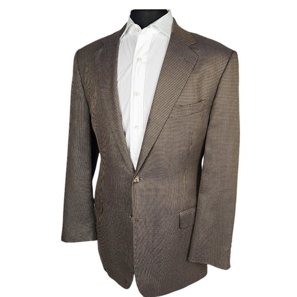 Joseph Abboud Mini Check Blazer 42L - Picture 2 of 11